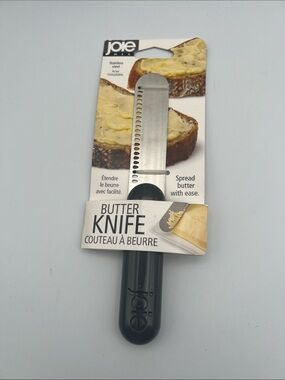 Joie Stainless Steel Butter Knife with Dark Gray Handle